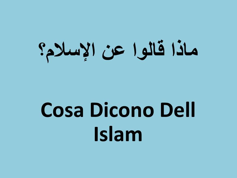 Cosa Dicono Dell Islam